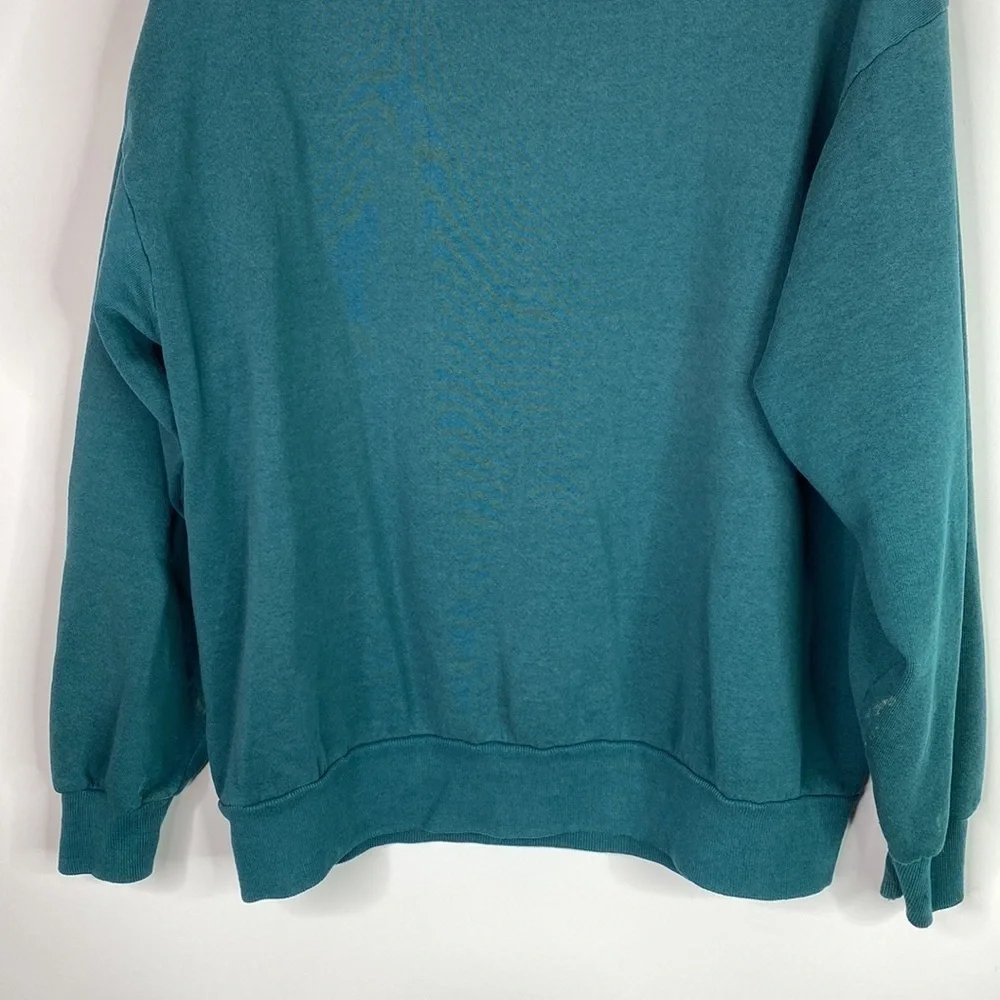 Vintage Jerzees Wisconsin Green Crewneck Sweatshirt Size Large Grunge